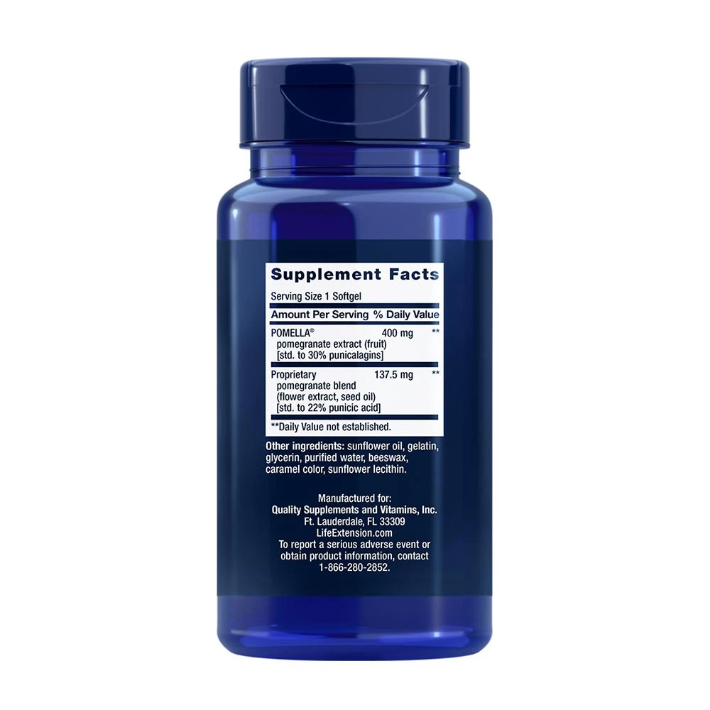 Life Extension - Pomegranate Complete, 30 mjukkapslar - Bild 3