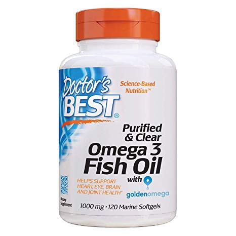 Doctors Best - Renat &amp; Klart Omega 3 Fiskolja, 1000 mg - 120 marina mjukkapslar | Vitaminer och MineralerOmegas - EFA - CLA - oljorOmega och fiskoljaHälsokost | Apoteka