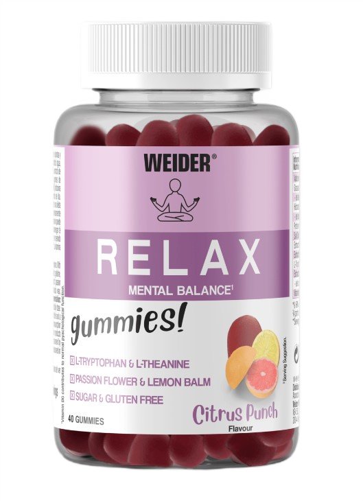 Weider - Relax, Citrus Punch, 40 gummibjörnar | HälsokostSömnstöd | Apoteka