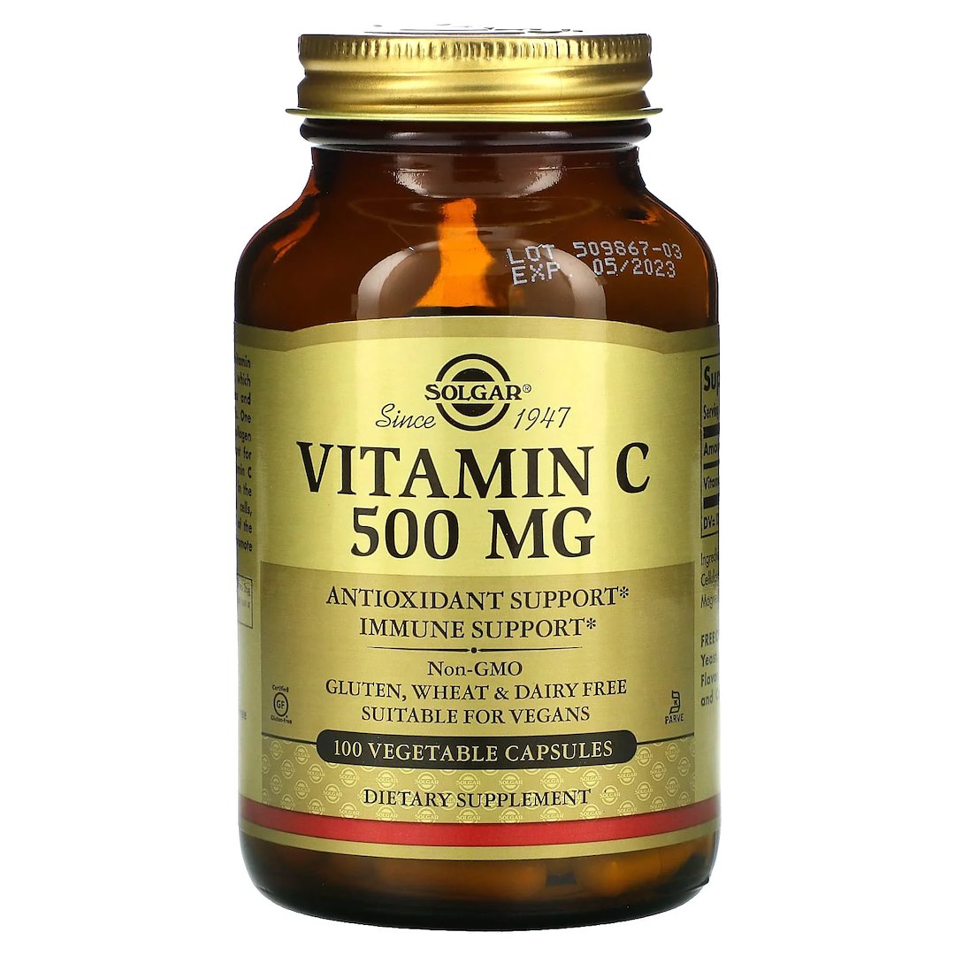 Solgar - Vitamin C, 500 mg, 100 kapslar | Vitaminer och MineralerVissa vitaminer | Apoteka