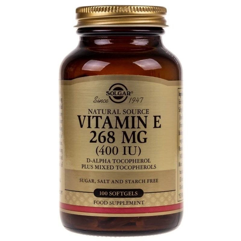 Solgar - Vitamin E, 268 mg (400 IE), 100 kapslar | Vitaminer och MineralerVitamin E | Apoteka