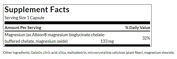 Swanson - Albion Magnesiumglycinat, 90 kapslar - Bild 5