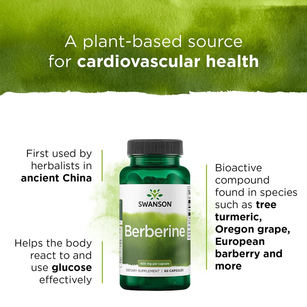 Swanson - Berberin, 400 mg, 60 kapslar - Bild 8