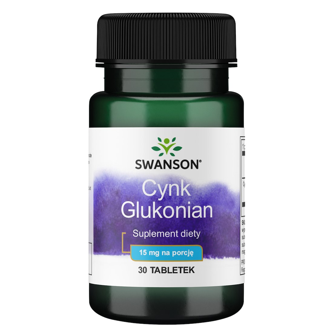 Swanson - Cynk Glukonat, 30 mg, 30 tabletter | Vitaminer och MineralerHälsokost | Apoteka