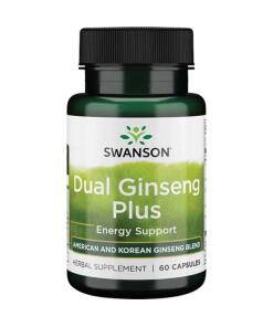SWANSON Dual Ginseng Plus 60 kaps