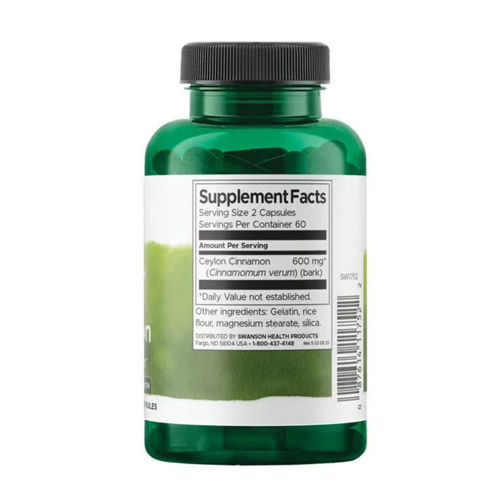 Swanson - Full Spectrum Äkta Kanel, 120 kapslar - Bild 3