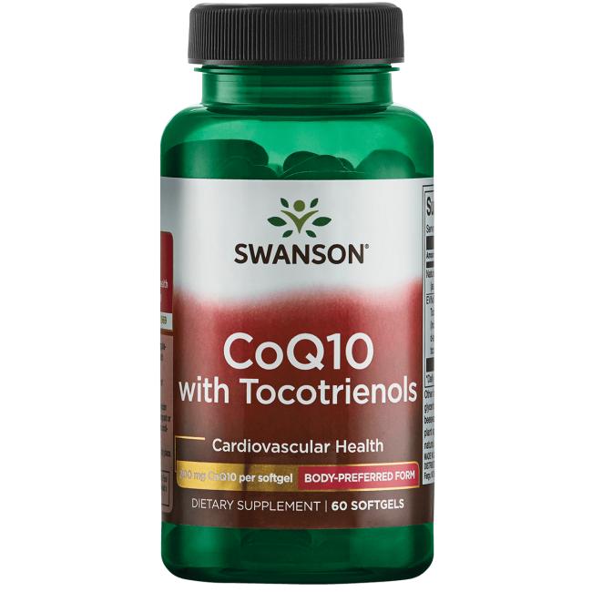 Swanson - Koenzym Q10 200 mg + Tocotrienoler 20 mg | Vitaminer och MineralerHälsa och välbefinnandeHälsokostSpeciell formelNordisk vitalitet | Apoteka