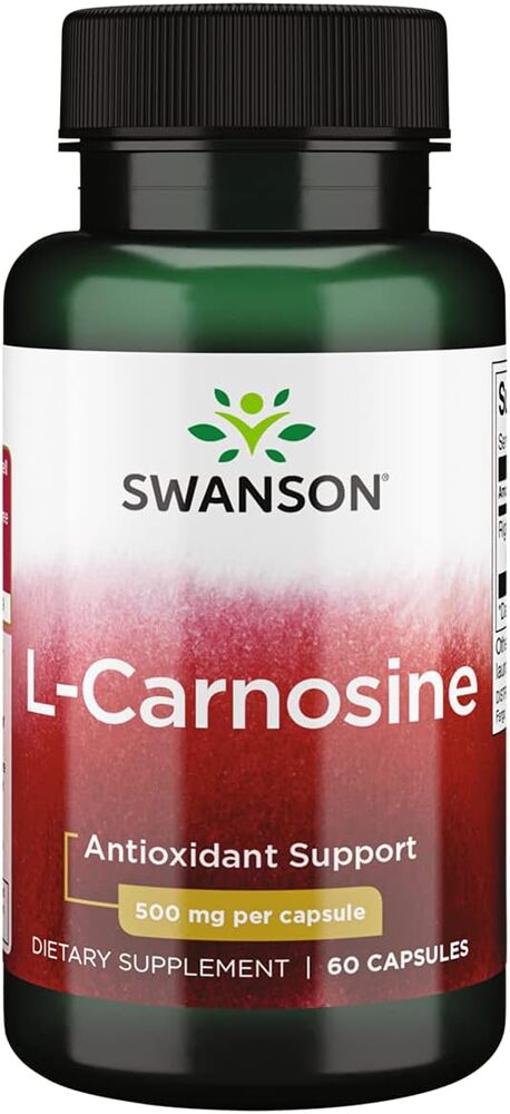 Swanson - L-karnosin, 500 mg, 60 kapslar - Bild 2