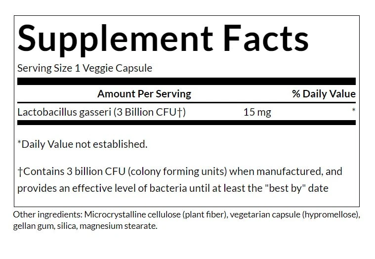 Swanson - Lactobacillus Gasseri, 3 miljarder CFU, 60 kapslar - Bild 3