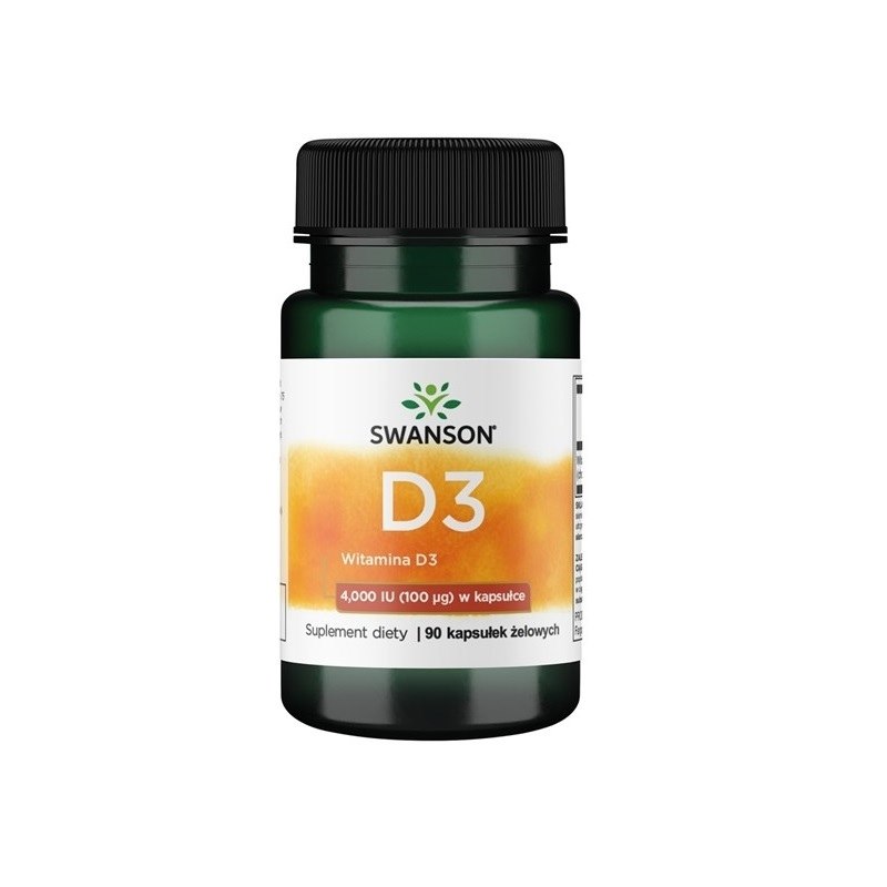 Swanson - Vitamin D-3, 4000 IU, 90 kapslar | Vitaminer och MineralerHälsa och välbefinnandeVissa vitaminerHälsokost | Apoteka