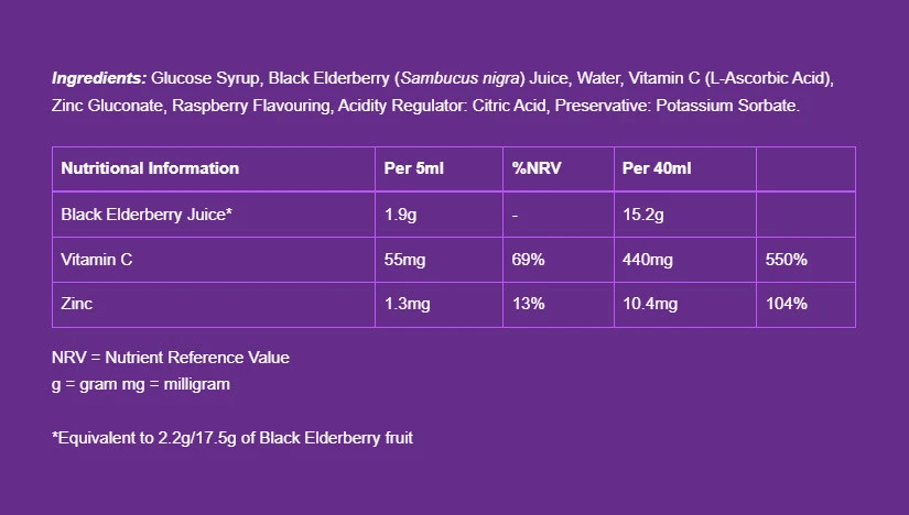 Sambucol - Immuno Forte, 230 ml, Svart Fläder - Bild 5