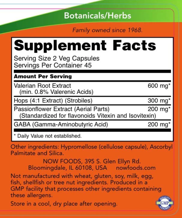 NOW - Sleep, 90 vegetabiliska kapslar - Bild 2