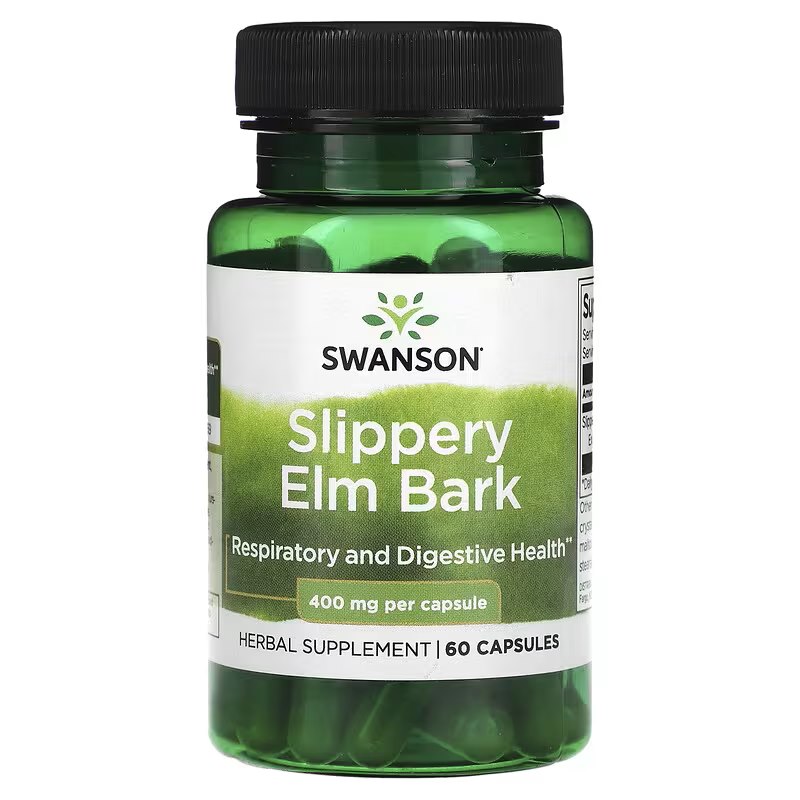 Swanson - Slippery Elm Bark, 400 mg, 60 kapslar | Vitaminer och MineralerHälsa och välbefinnandeÖrttillskottHälsokostÖrter och växtbaserade preparat | Apoteka