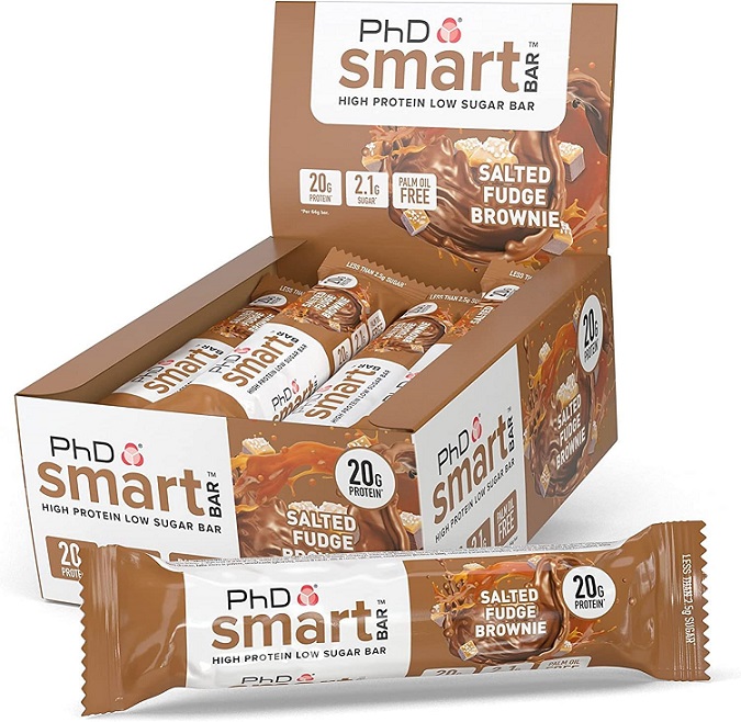 PhD - Smart Bar, Salted Fudge Brownie, 12 x 64g | HälsokostProteinerProteinbarsFitness och träning | Apoteka