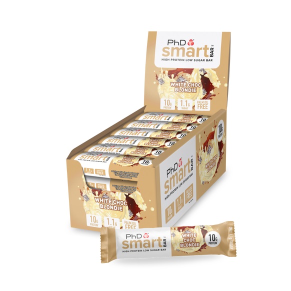 PhD - Smart Bar, White Choc Blondie, 24 x 32g | HälsokostProteinerProteinbarsFitness och träning | Apoteka