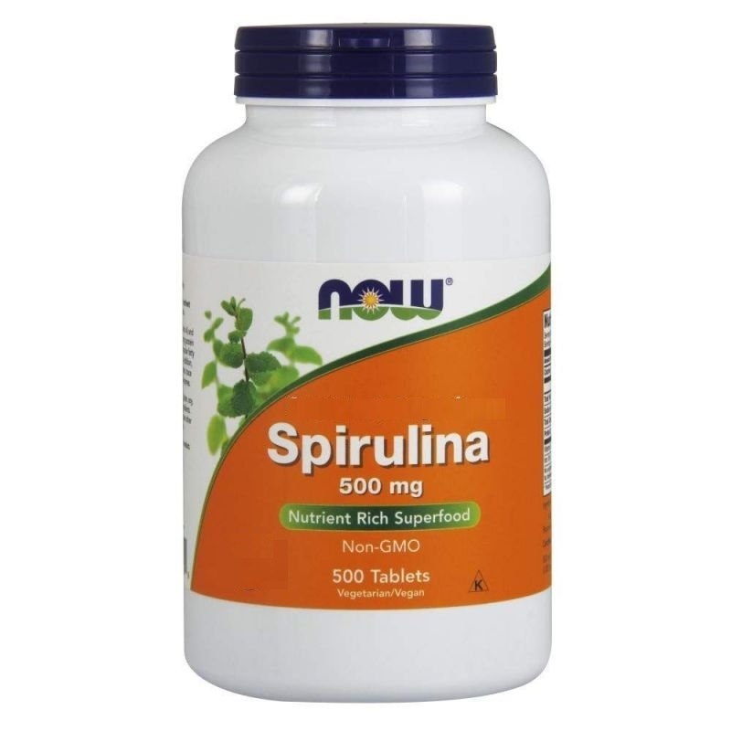 NOW - Spirulina, 500 mg - 500 tabletter | Vitaminer och MineralerHälsa och välbefinnandeKosttillskott för kvinnorHälsokostSpirulina | Apoteka