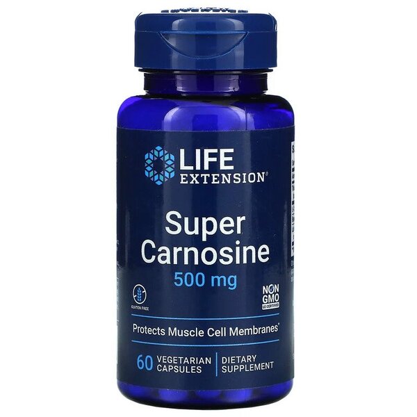 Life Extension - Super Carnosine, 500 mg - 60 vegetabiliska kapslar | Aminosyror och BCAAIndividuella aminosyrorHälsokostFitness och träning | Apoteka
