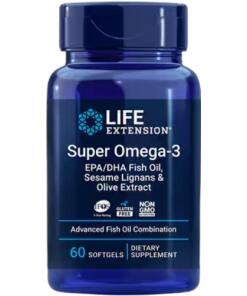 Super Omega-3 Plus EPA/DHA Fish Oil with Sesame Lignans & Olive Extract Softgels