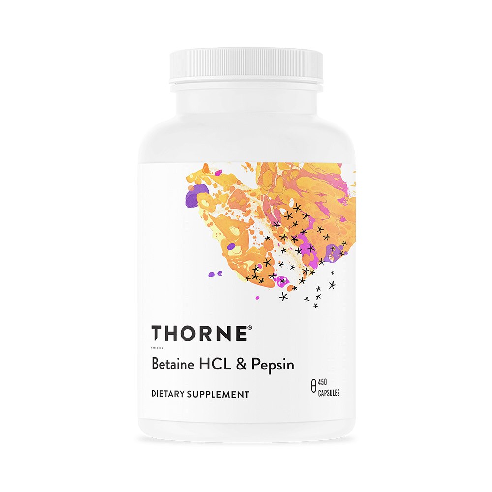 Thorne Research - Betain HCL & Pepsin, 450 kapslar | Vitaminer och MineralerMatsmältningshälsa | Apoteka