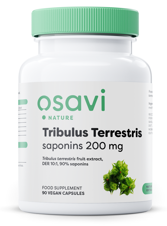 Osavi - Tribulus Terrestris, 200 mg saponiner - 90 vegankapslar | Hälsa och välbefinnandeSexuell hälsaHälsokostNaturligt manligt stödTribulus terrestrisFitness och träning | Apoteka