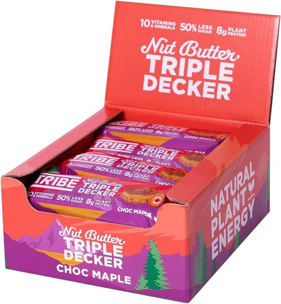 Tribe - Triple Decker, storlek | Veganska produkterHälsokostProteinerProteinbarsFitness och träning | Apoteka