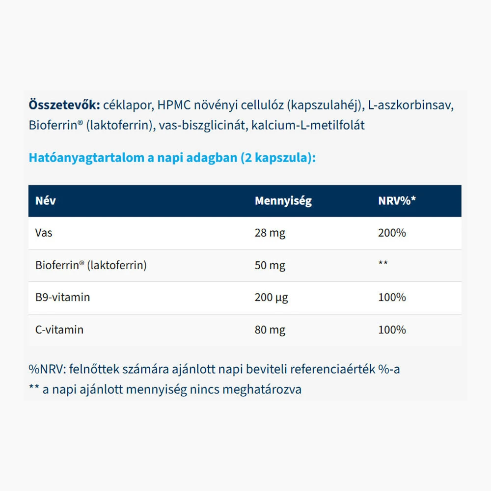 USA medical - Iron Boost Matrix BioFerrin®, 60 kapslar - Bild 5