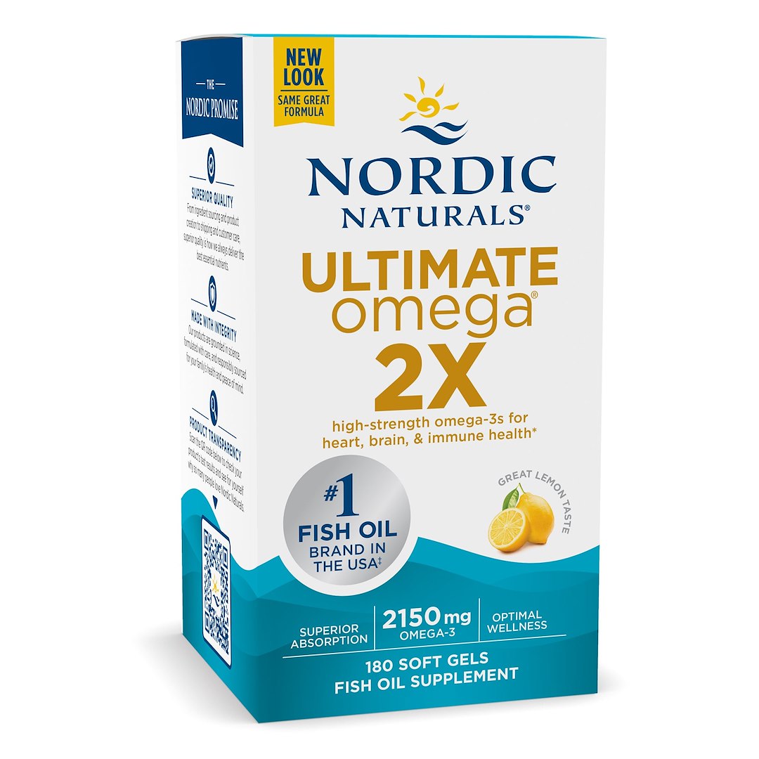 Nordic Naturals - Ultimate Omega 2X, 2150 mg Citronsmak - 180 mjuka kapslar | Vitaminer och MineralerOmegas - EFA - CLA - oljorHälsokost | Apoteka