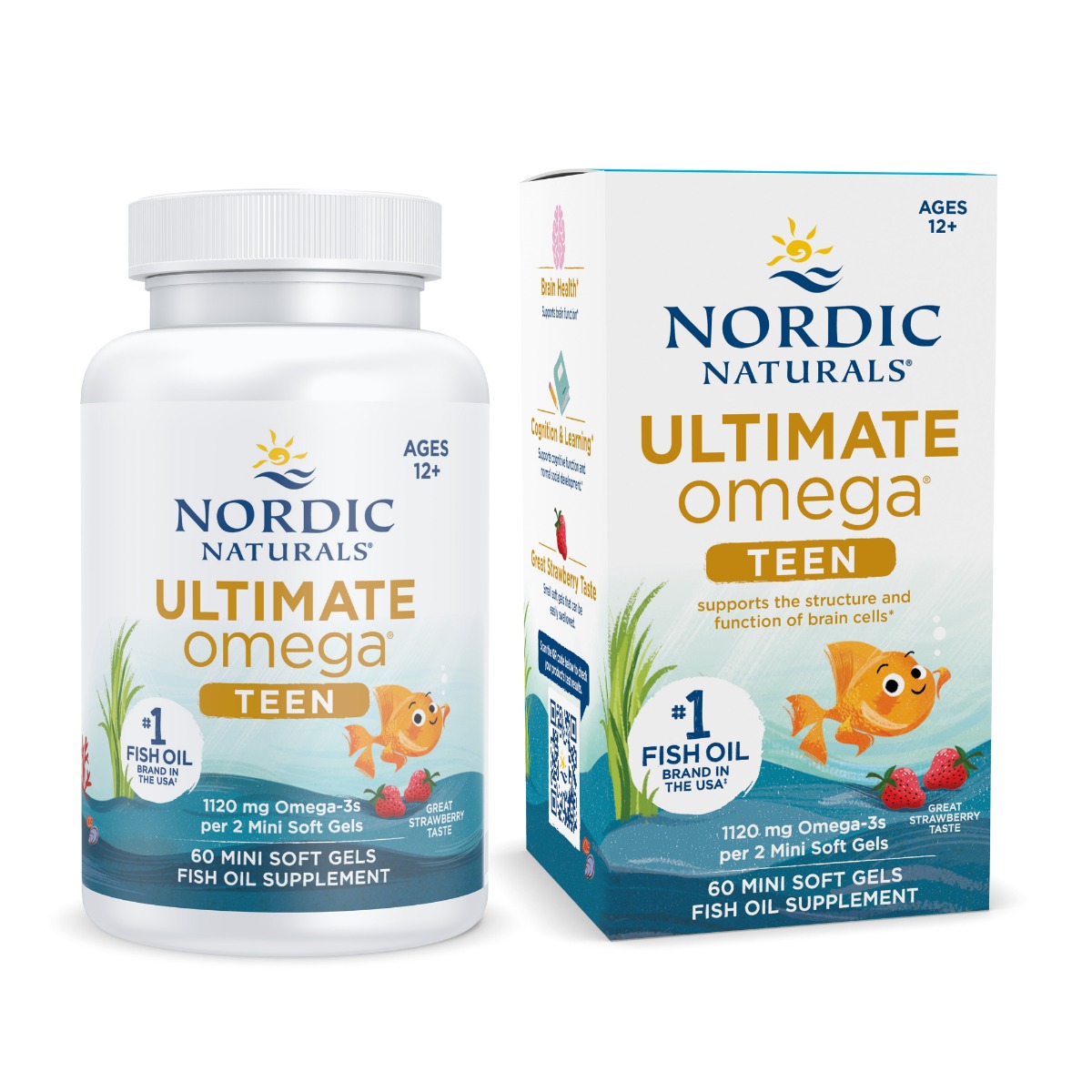 Nordic Naturals - Ultimate Omega 2X TEEN, 60 mini-kapslar - Bild 2