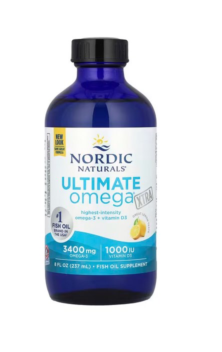 Nordic Naturals - Ultimate Omega Xtra, 3400mg Citron - 237 ml | Vitaminer och MineralerHälsa och välbefinnandeOmegas - EFA - CLA - oljorHälsokostNordisk vitalitet | Apoteka