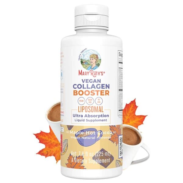 MaryRuth Organics - Vegansk Kollagen Booster Liposomal, Lönnsöt Kakao - 225 ml | Veganska produkterHälsa och välbefinnandeHälsokostKollagenFräsch hudL-lysin | Apoteka