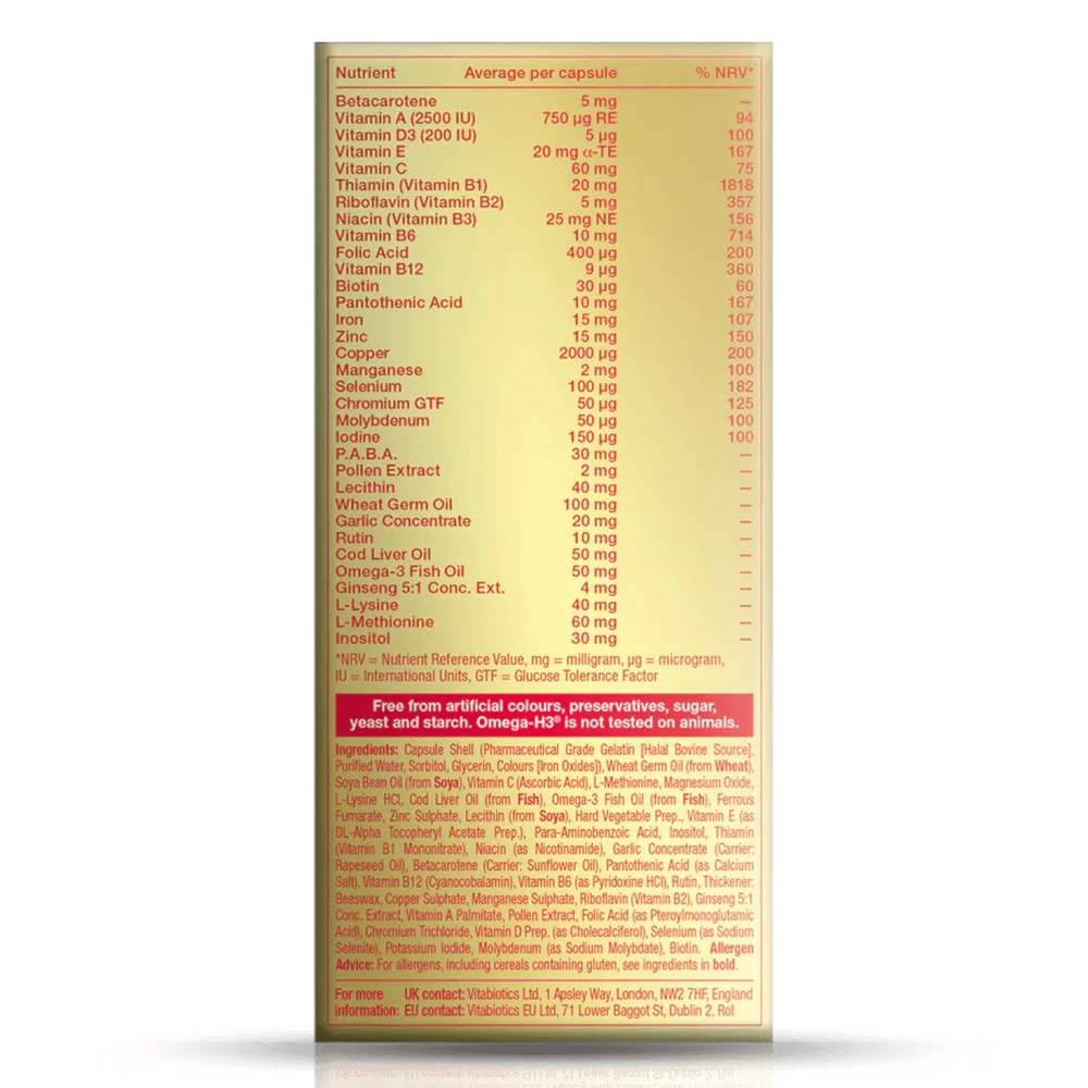 Vitabiotics - Omega-H3 Original, 30 kapslar - Bild 4