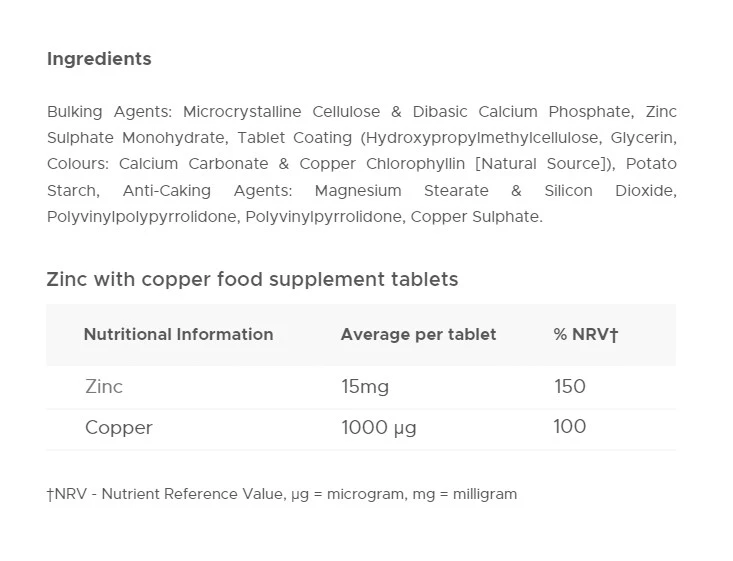 Vitabiotics - Ultra Zinc, 15 mg, 60 tabletter - Bild 4