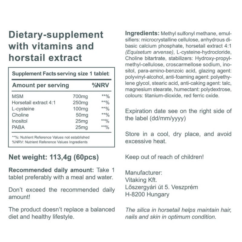 Vitaking - Hår, Hud & Naglar Vitaminer, 60 Tabletter - Bild 5