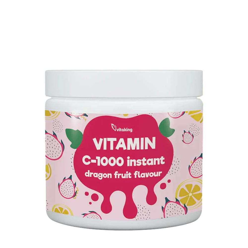 Vitaking - Instant Supreme Vitamin C-pulver, 400 g, Dragon Berry | Hälsokost | Apoteka