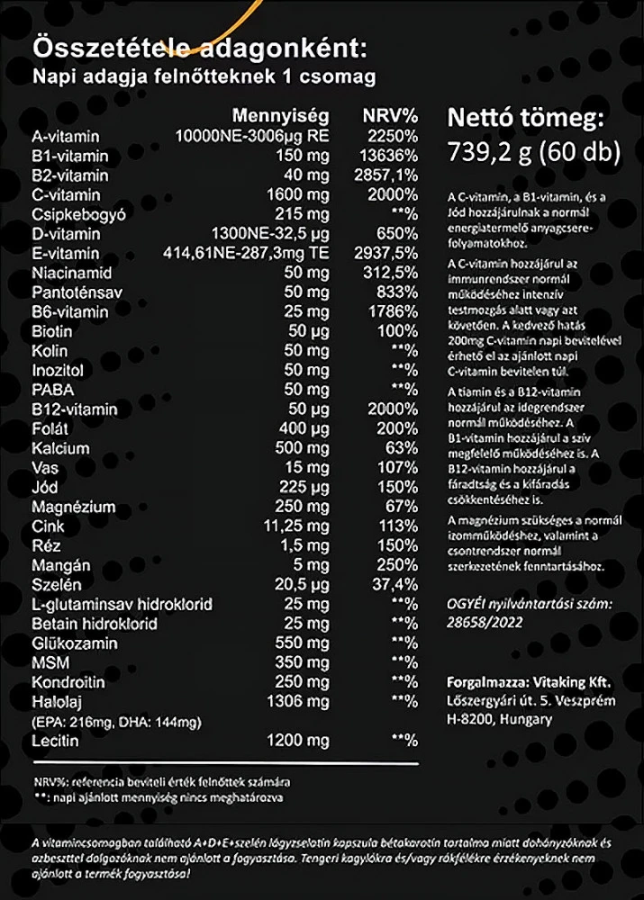 Vitaking - Multi Profi Sport, 60 paket - Bild 2