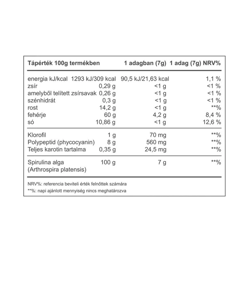 Vitaking - Spirulina Alg Pulver, 250 g - Bild 2