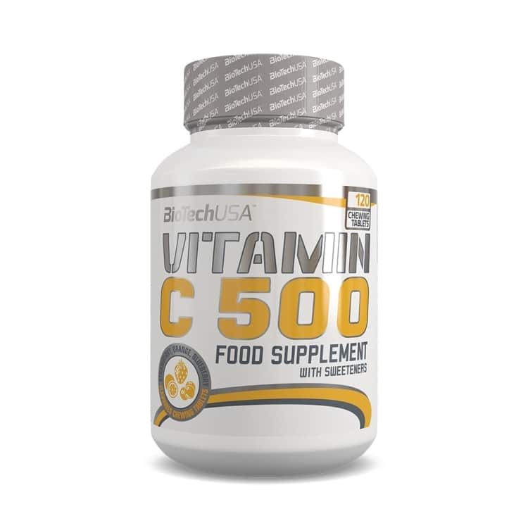 BioTechUSA - Vitamin C 500, 120 tuggtabletter | Vitaminer och MineralerVissa vitaminerC-vitaminHälsokost | Apoteka