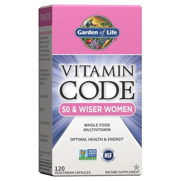 Garden of Life - Vitamin Code 50 &amp; Wiser Women, 120 kapslar | Vitaminer och MineralerHälsa och välbefinnandeKosttillskott för kvinnorHälsokostNordisk vitalitetBiohacking | Apoteka