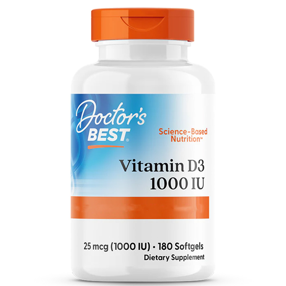 Doctor's Best - Vitamin D3, 5000 IE - 180 mjukkapslar - Bild 4