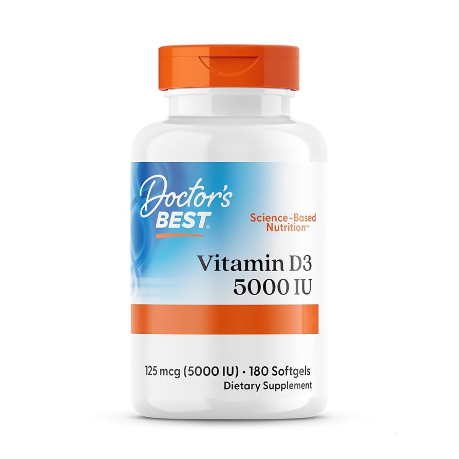 Doctor's Best - Vitamin D3, 5000 IE - 180 mjukkapslar - Bild 6