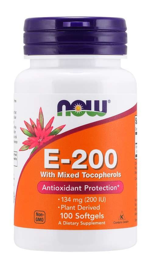 Vitamin E-200 - Natural (Mixed Tocopherols) - 100 softgels