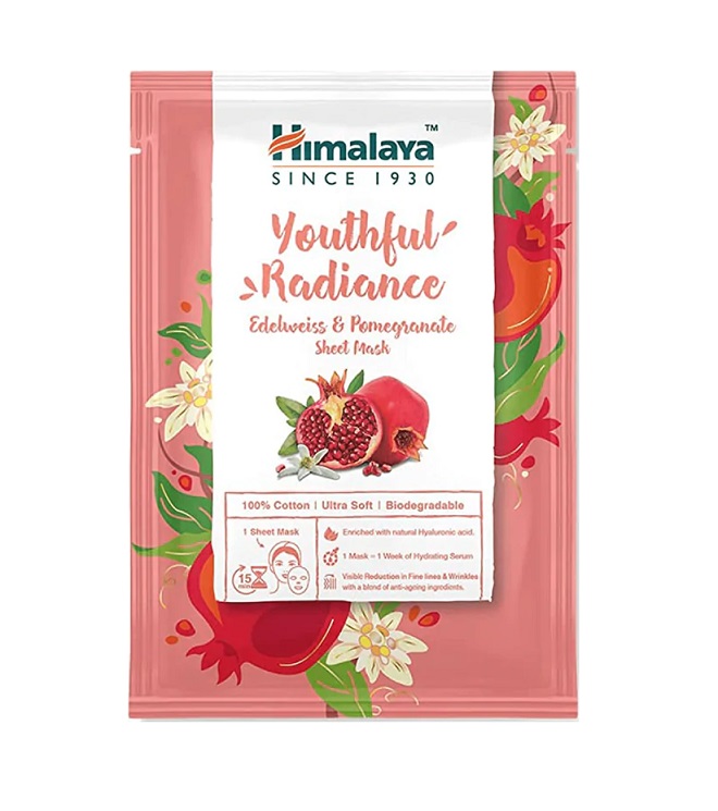 Himalaya - Ungdomlig Lyster Ansiktsmask med Edelweiss och Granatäpple, 30 ml | Hälsa och välbefinnandeHälsokostSkönhet | Apoteka