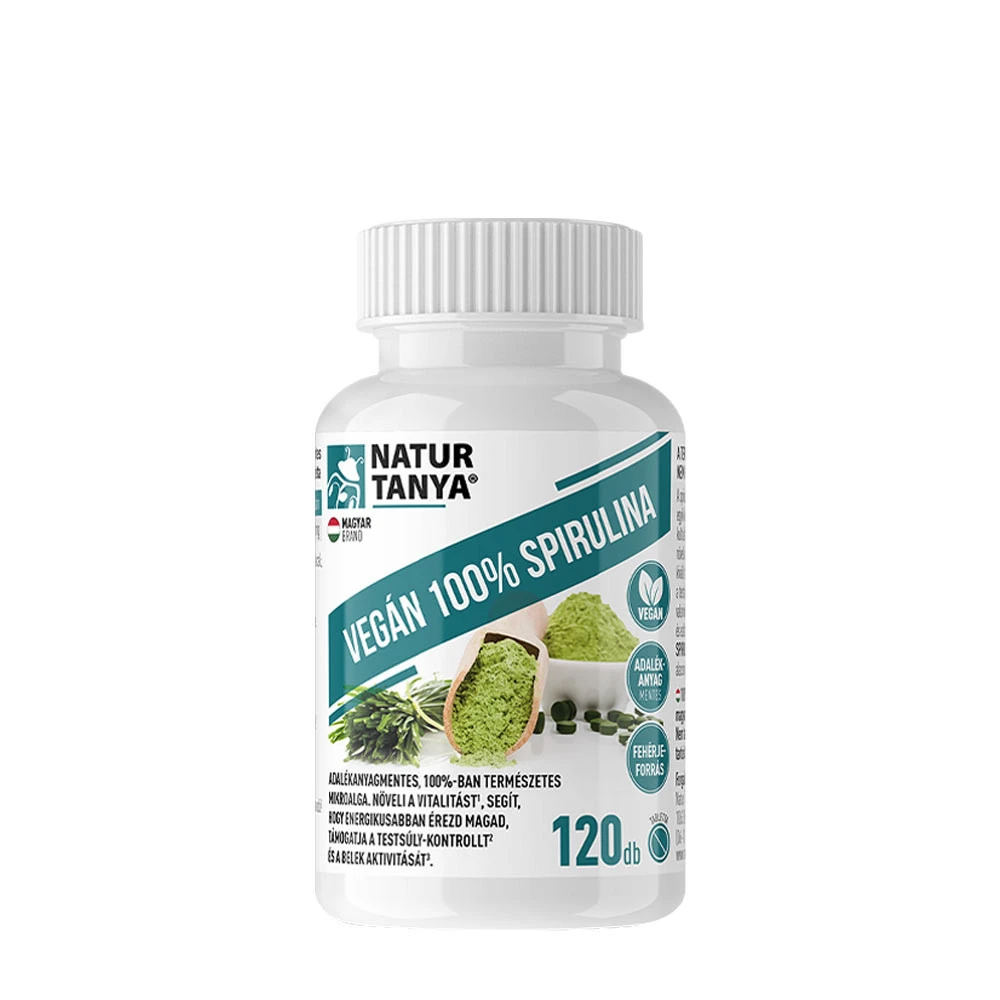 Natur Tanya - Vegansk Spirulina 100%, 120 tabletter