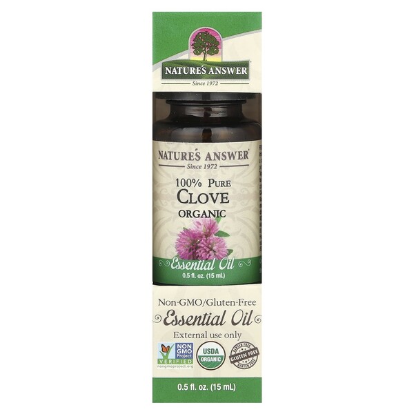 Natures Answer - 100% Ren Kryddnejlika Eterisk Olja, 15 ml | HälsokostEterisk oljaAromaterapi | Apoteka