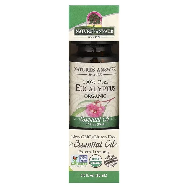 Natures Answer - 100% Ren Eukalyptus Eterisk Olja, 15 ml | HälsokostEterisk oljaAromaterapi | Apoteka
