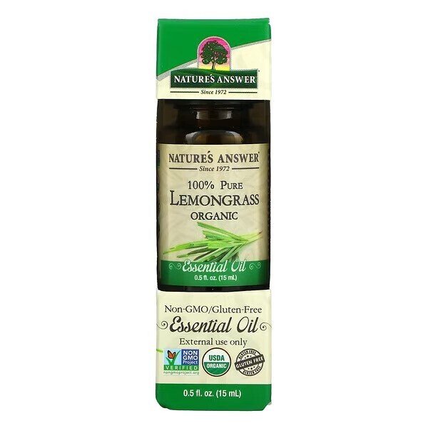Nature's Answer - 100 % ren citrongräs eterisk olja, 15 ml