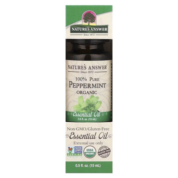 Natures Answer - 100 % ren pepparmynta eterisk olja, 15 ml | Veganska produkterHälsokostKosmetikaAromaterapi | Apoteka