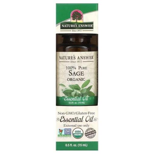 100% Pure Sage Essential Oil - 15 ml.