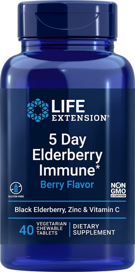 Life Extension - 5-dagars Fläderbär för Immunförstärkning, storlek | Vitaminer och MineralerHälsa och välbefinnandeImmunförsvaretHälsokost | Apoteka