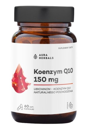 Aura Herbals - Coenzym Q10, 150 mg, 60 kapslar | Vitaminer och MineralerKoenzym Q10 | Apoteka